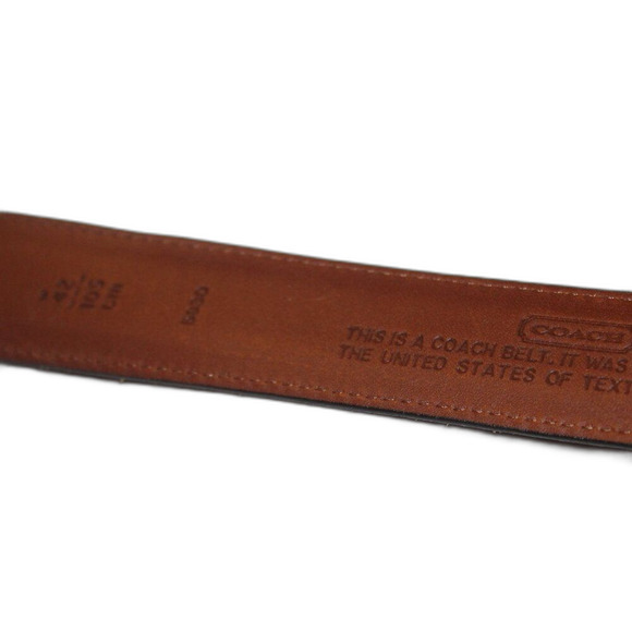 Coach Brown Leather Men's Belt 5930 Size 42'/105 CM - Picture 6 of 6